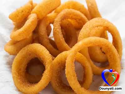 طريقة عمل حلقات البصل onion rings