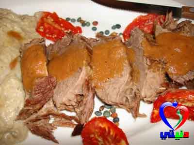طريقة عمل روستو اللحم مع المقادير